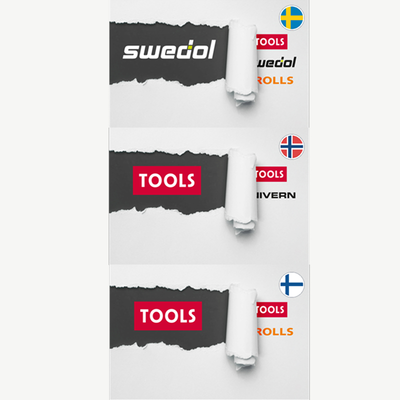 Swedol and TOOLS logos on store signs